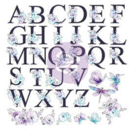 Aquarelle Dreams Alphabet Acetate Ephemera