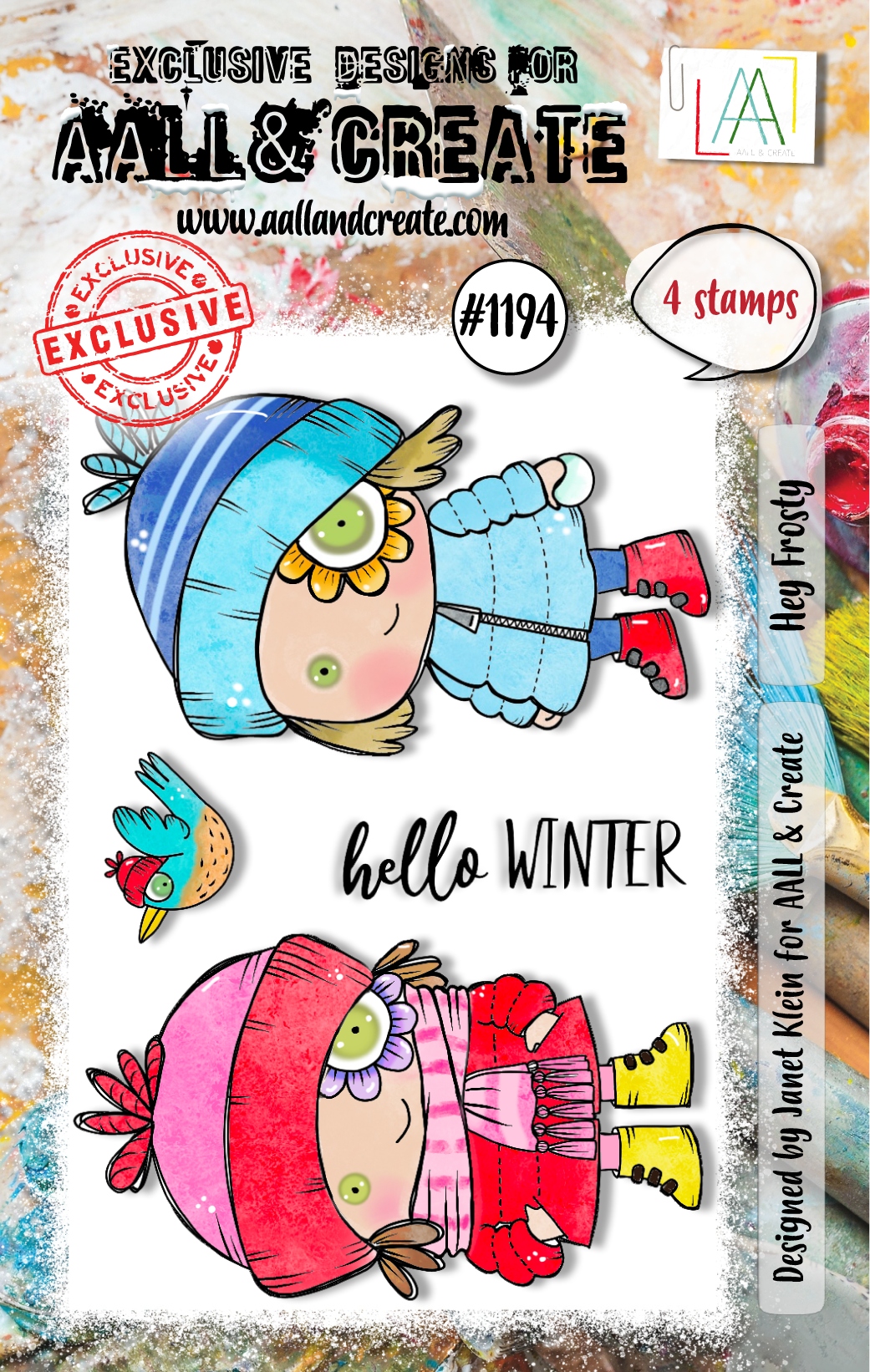 #1194 Hey Frosty A7 Stamp Set
