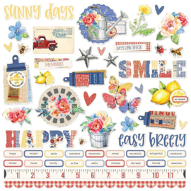 Linen Market Cardstock Stickers