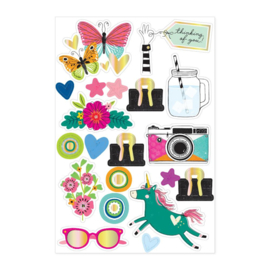 Bold And Bright Sticker Book 8 sheets