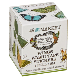 Nature Study Wings Washi Sticker Roll