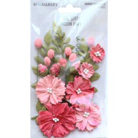 Royal Spray Paper Flowers Passion Pink