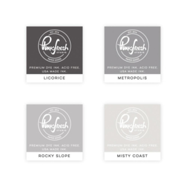Premium Dye Cube Ink Pads 4 Colors Urban Raincoat