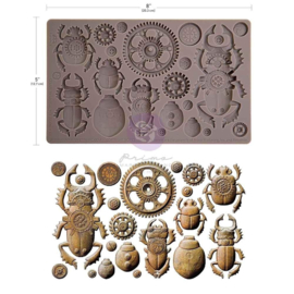 Steampunk Beetles Decor Moulds 5"x8"x8mm