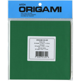 Origami Paper Green