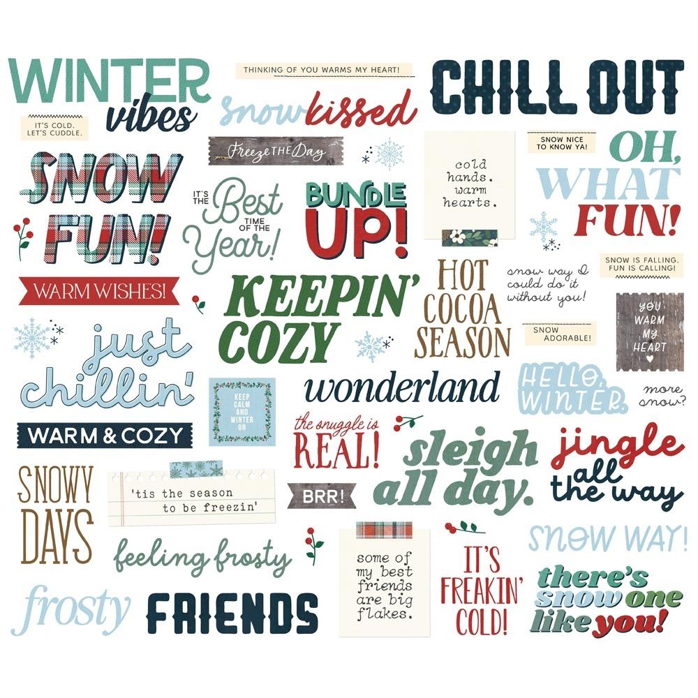 Flannel Season Bits & Pieces Die-Cuts Sentiment