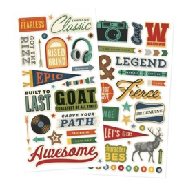 Rustic Legend Foam Stickers