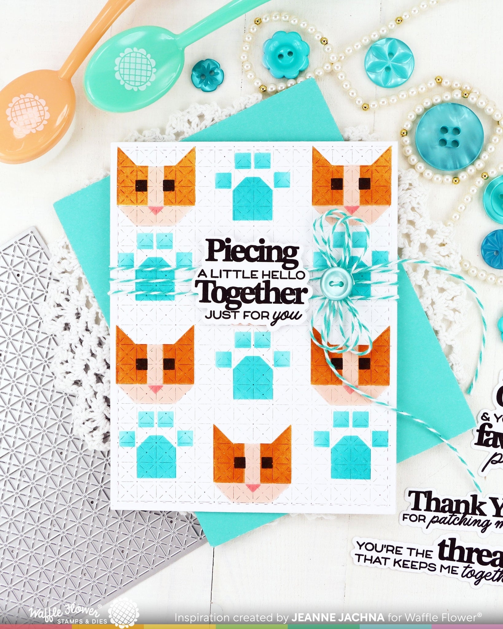 Patchwork Cat Stencil