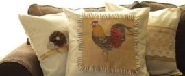 Pillow burlap square