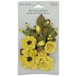 Nature's Bounty Paper Flowers Canary