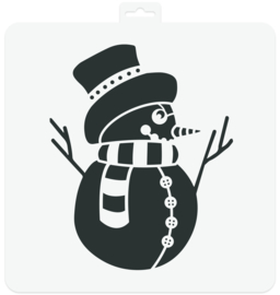 Stencil Snowman