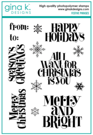 Festive Phrases Stamps
