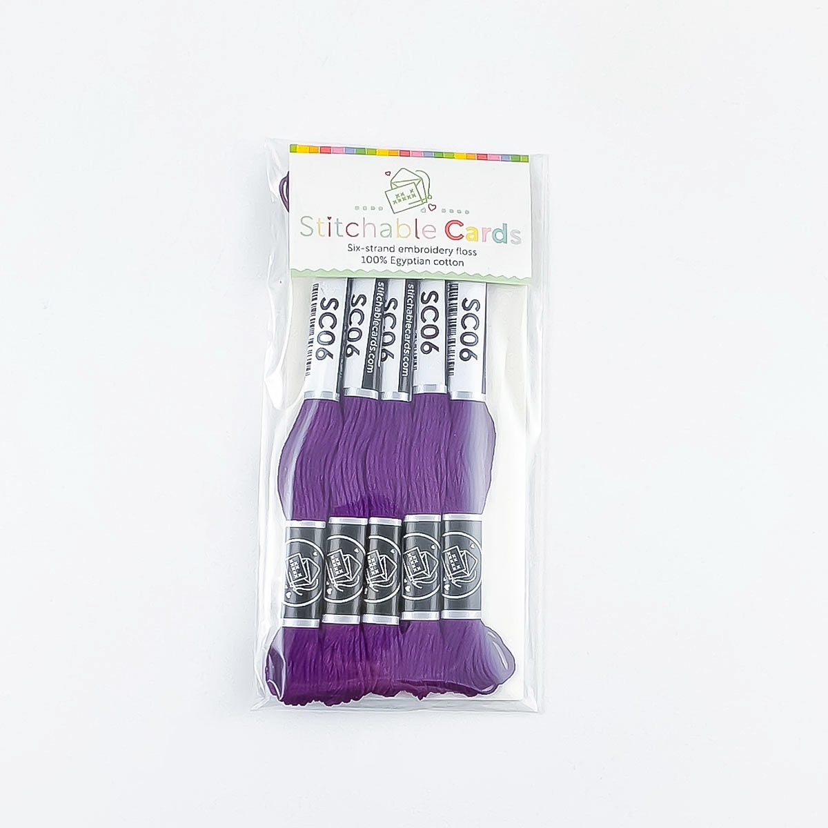 SC06 Embroidery Floss - Very Dark Purple 5/pk