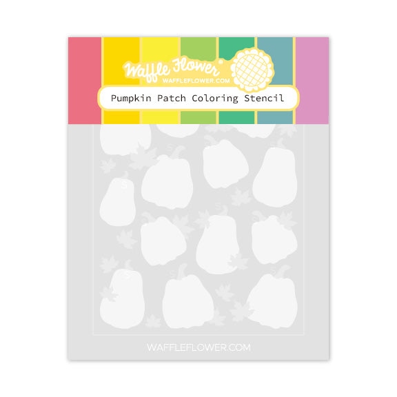 Pumpkin Patch Coloring Stencil