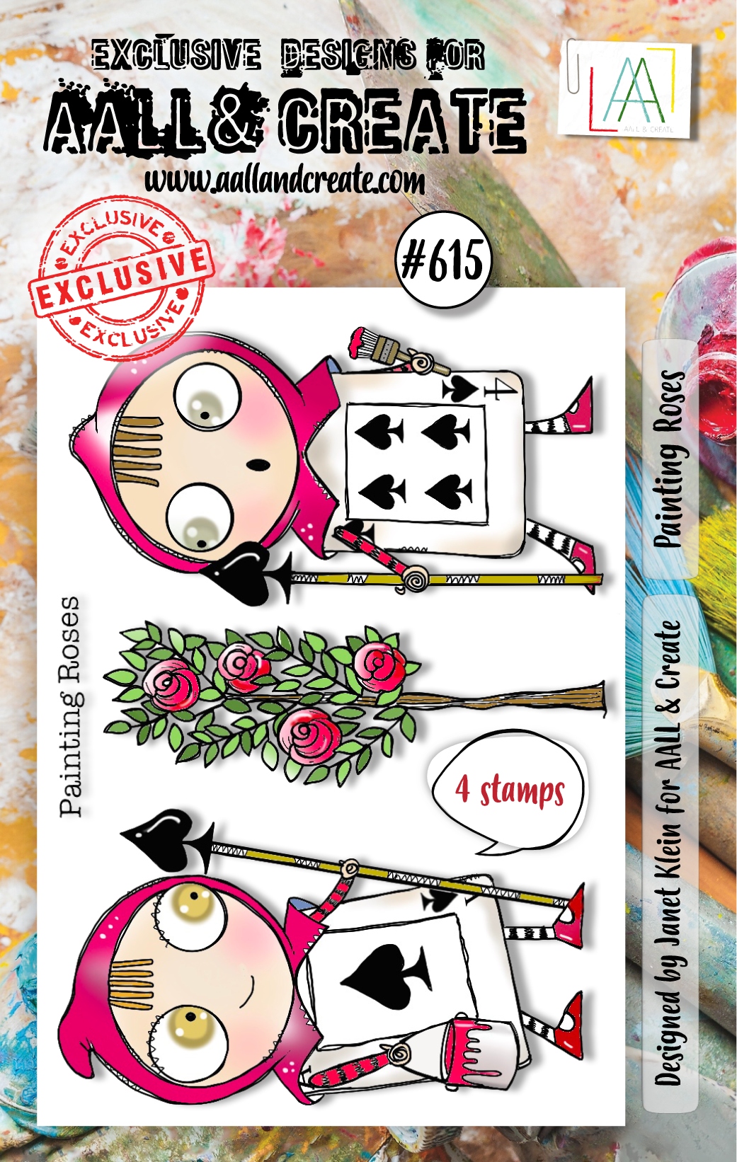 #0615 Painting Roses A7 Clear Stamp Set