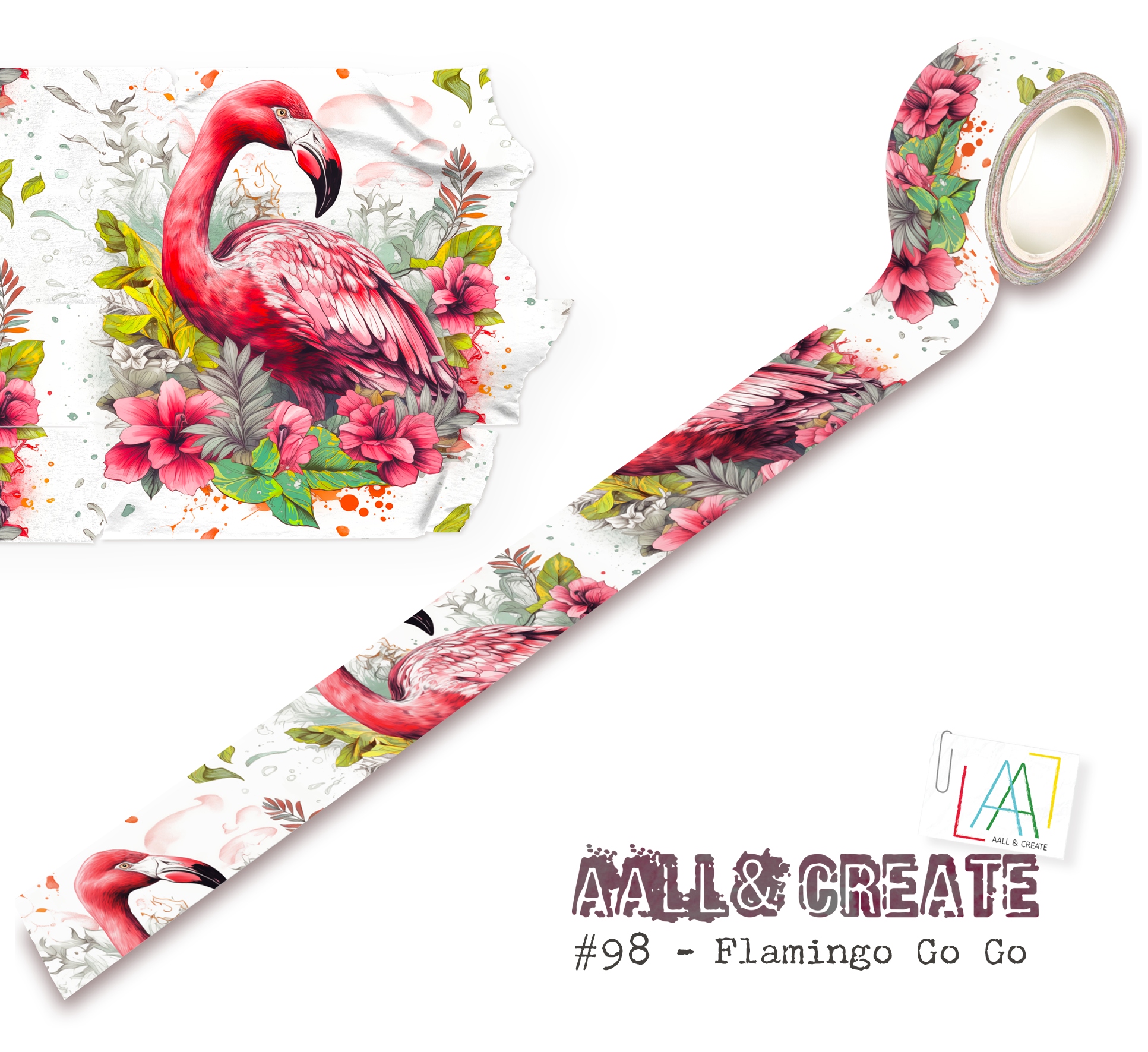 #098 Flamingo Go Go (Layer-It-Up!) Washi Tape