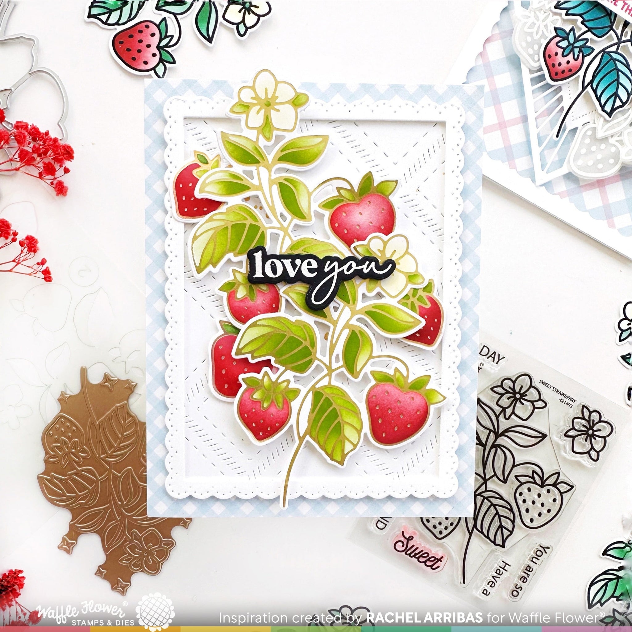 Sweet Strawberry Foil Plate