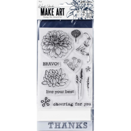 Make Art Stamp, Die & Stencil Set Bravo