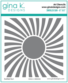 Swirled Sun Stencil