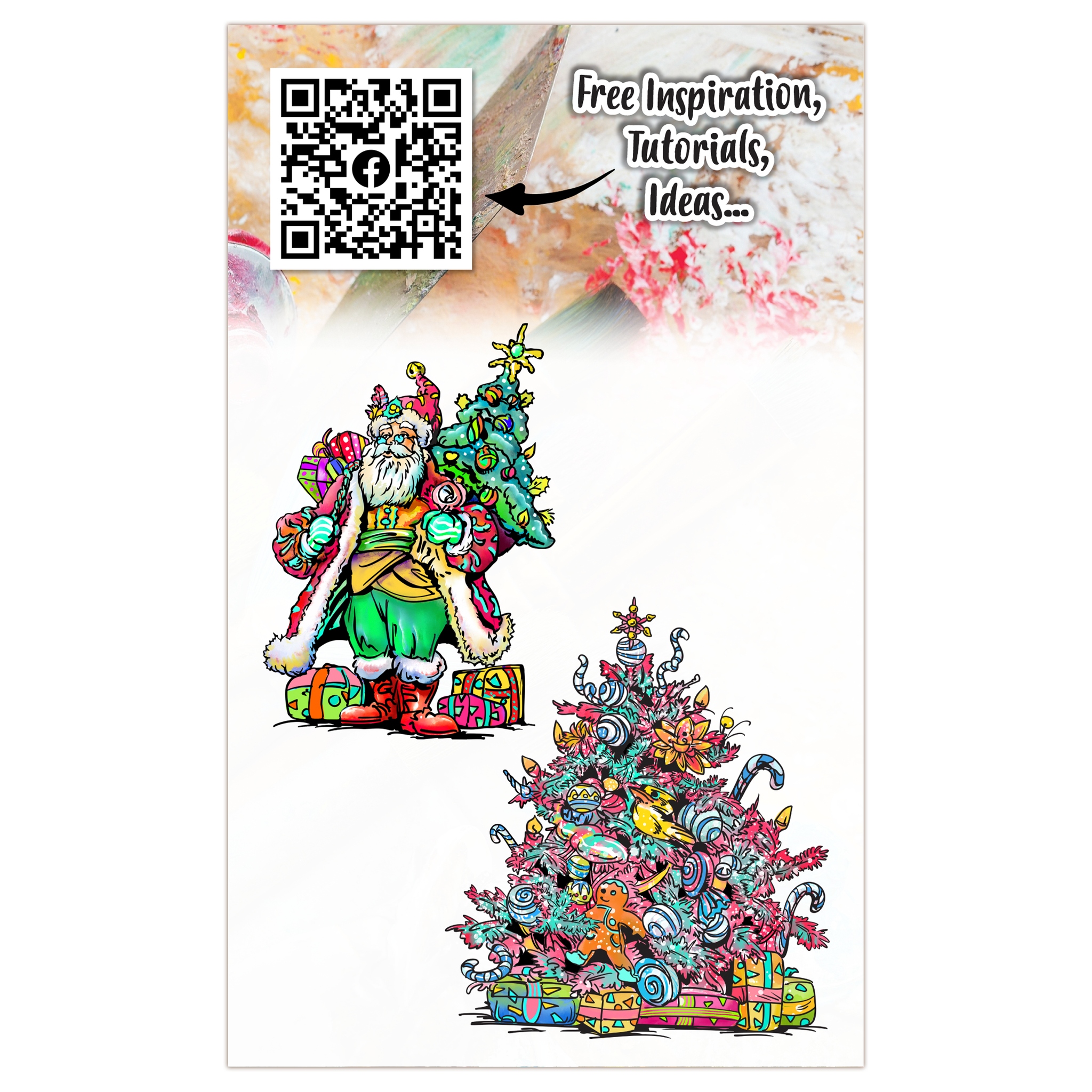#1322 Candy Tinsel A6 Stamp Set