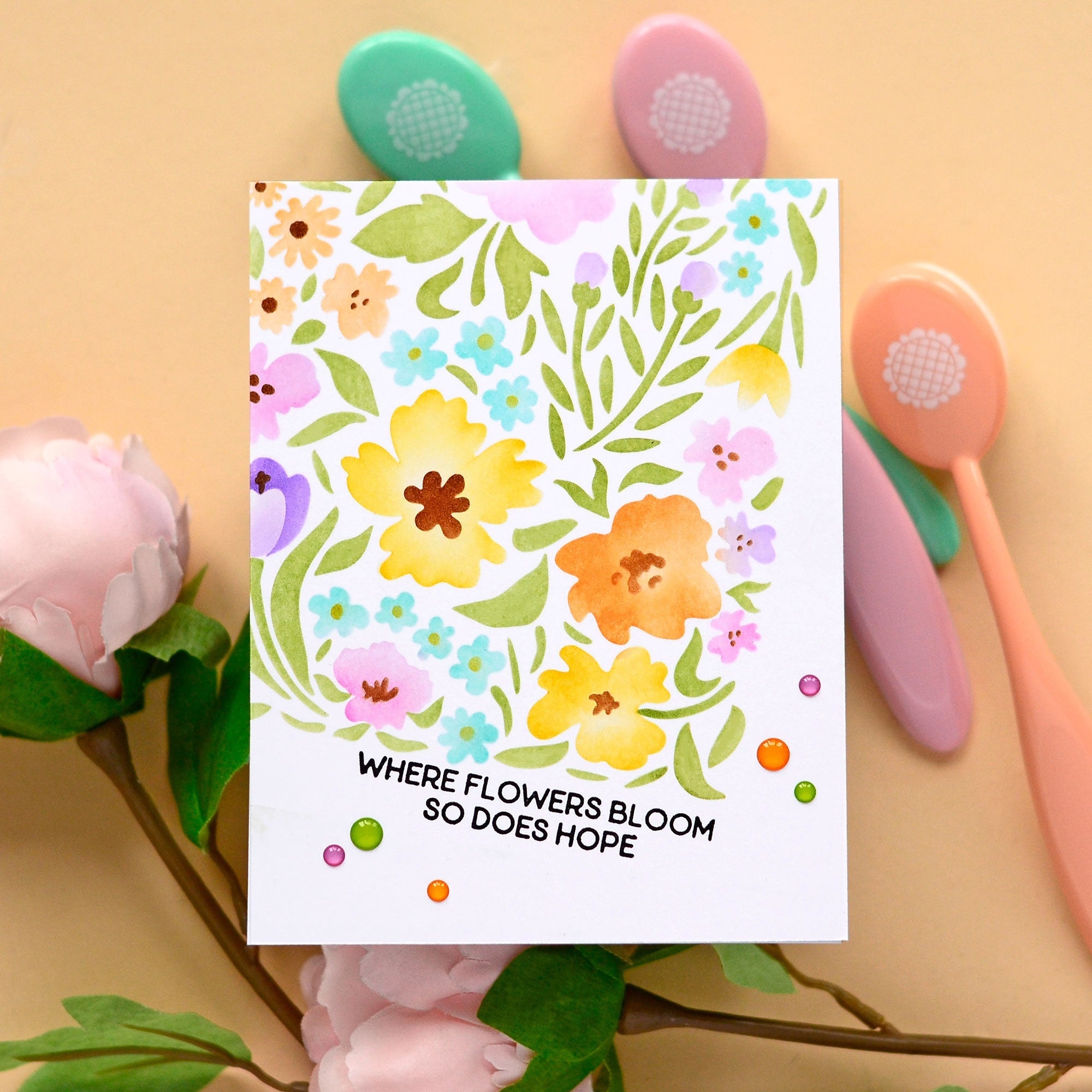 Small Sentiments Bloom Stamp Set