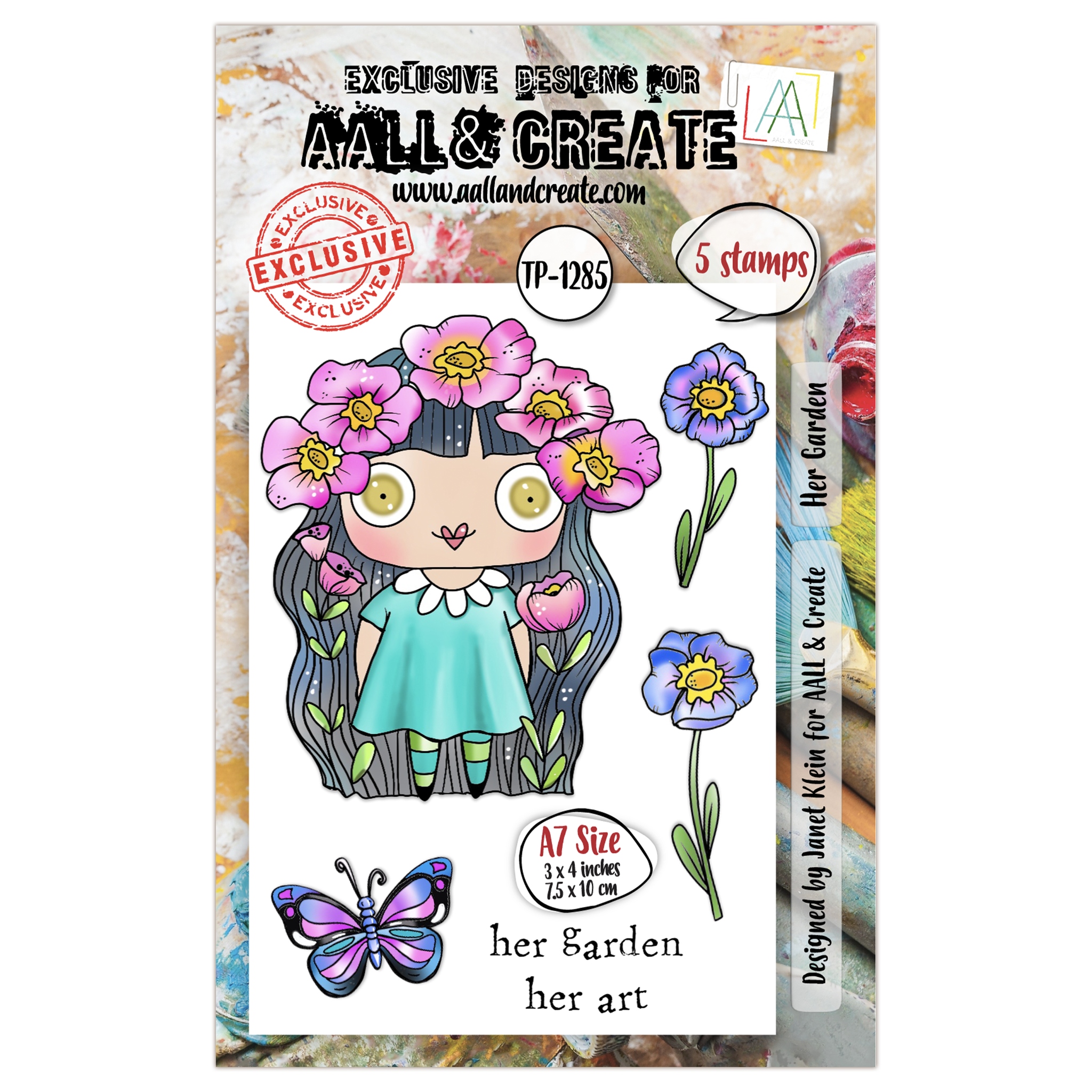 #1285 Her Garden A7 Stamp Set