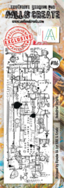 #0116 Indistrial Scripts Border Stamp Set
