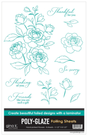 Hand-Picked Flowers Poly-Glaze Foiling Sheets