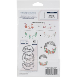 Clear Stamp Set Charming Floral Wreath