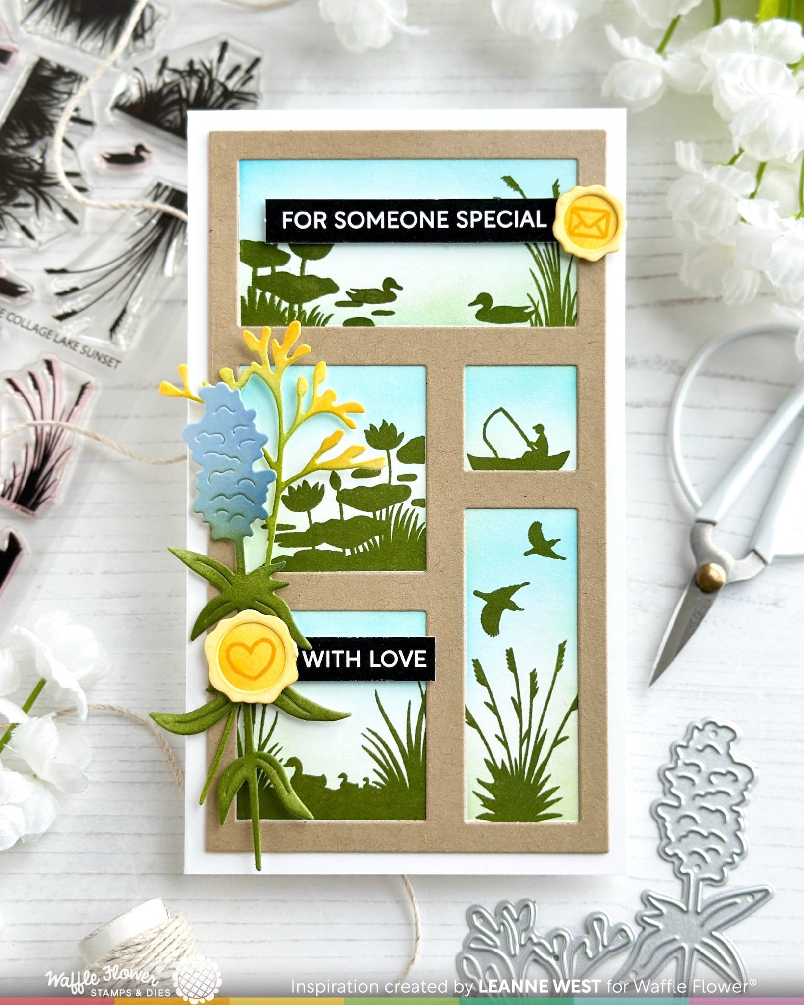 Postage Collage Mini Slimline Blocks Die