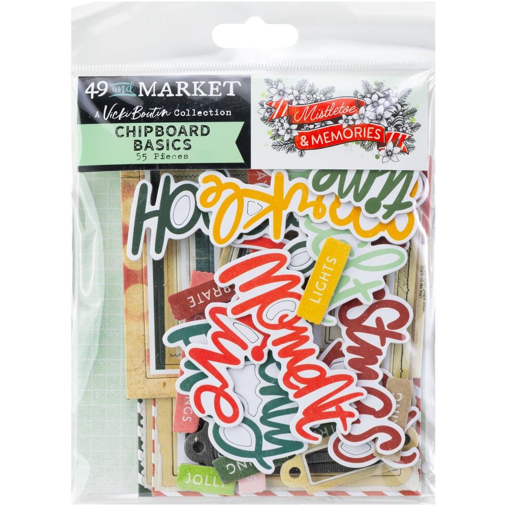 Mistletoe And Memories Chipboard Set Basics