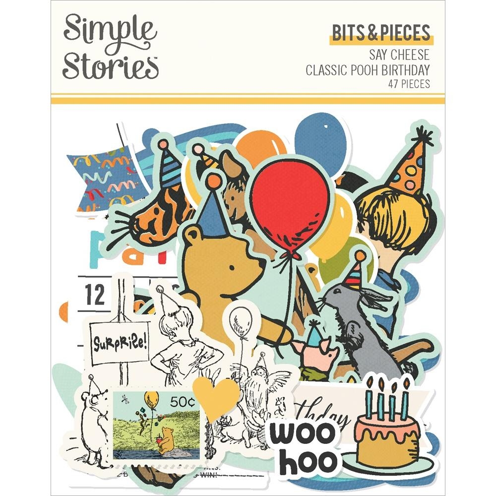 Say Cheese Classic Pooh Bits & Pieces Die-Cuts Elements