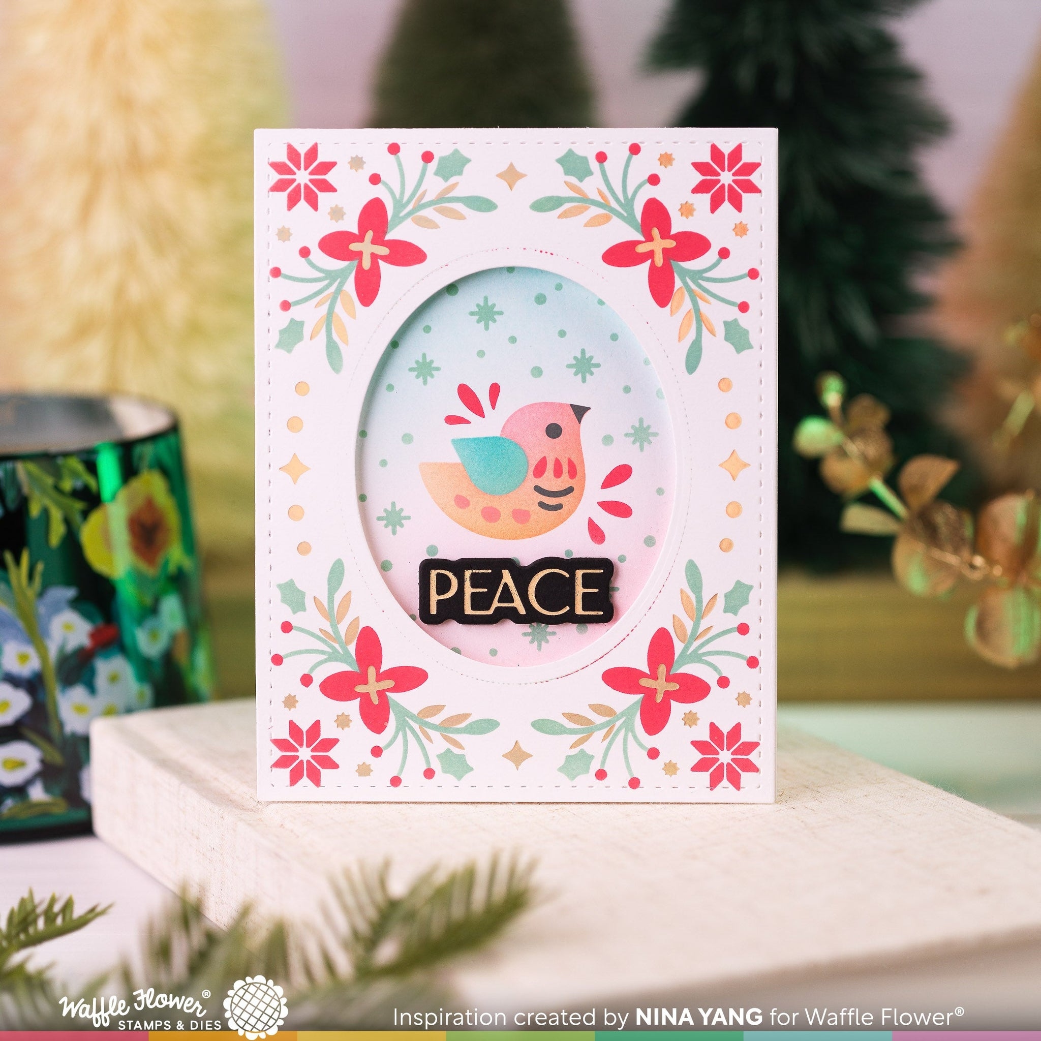 Elegant Christmas Foil Plate Matching Die