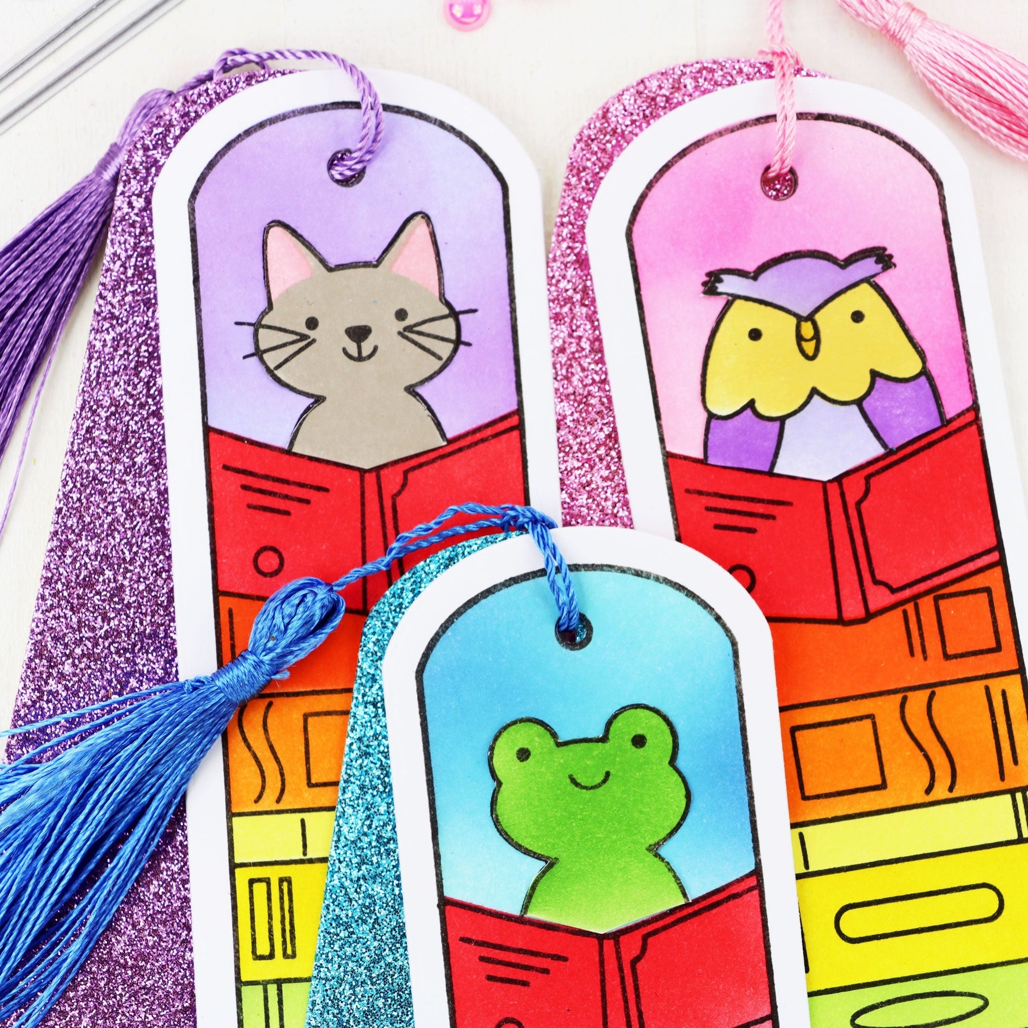 Round Critter Bookmark Stamp Set