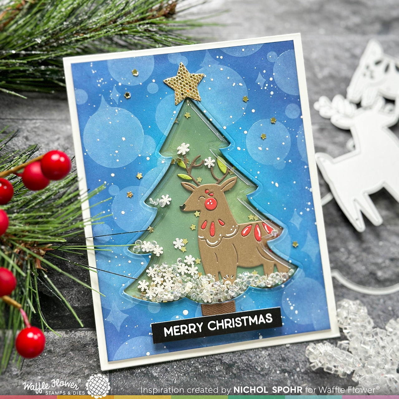 Shaker Slim Cover - Christmas Tree - 3/pk