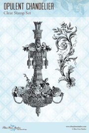 A Romantic Life Opulent Chandelier clear stamp