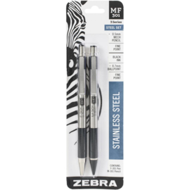 Stainless Steel Pen & Pencil Set Pen 0.7mm & Mechanical Pencil 0.5mm