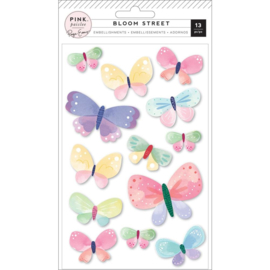 Bloom Street Butterflies Dimensional Stickers