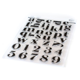 Clear Stamp Set 6"X8" Heather Alpha Lowercase