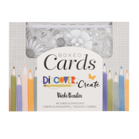Discover + Create A2 Cards W/Envelopes Box