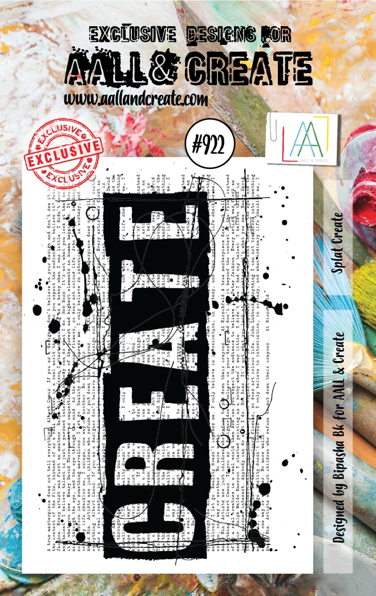 #0922 Splat Create A7 Clear Stamp Set