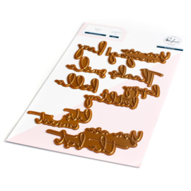 Fancy Script Words Hot Foil Plate