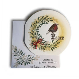 LAV926 Mini Mistletoe Stamp
