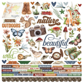 Woodlands Cardstock Stickers 12"X12"