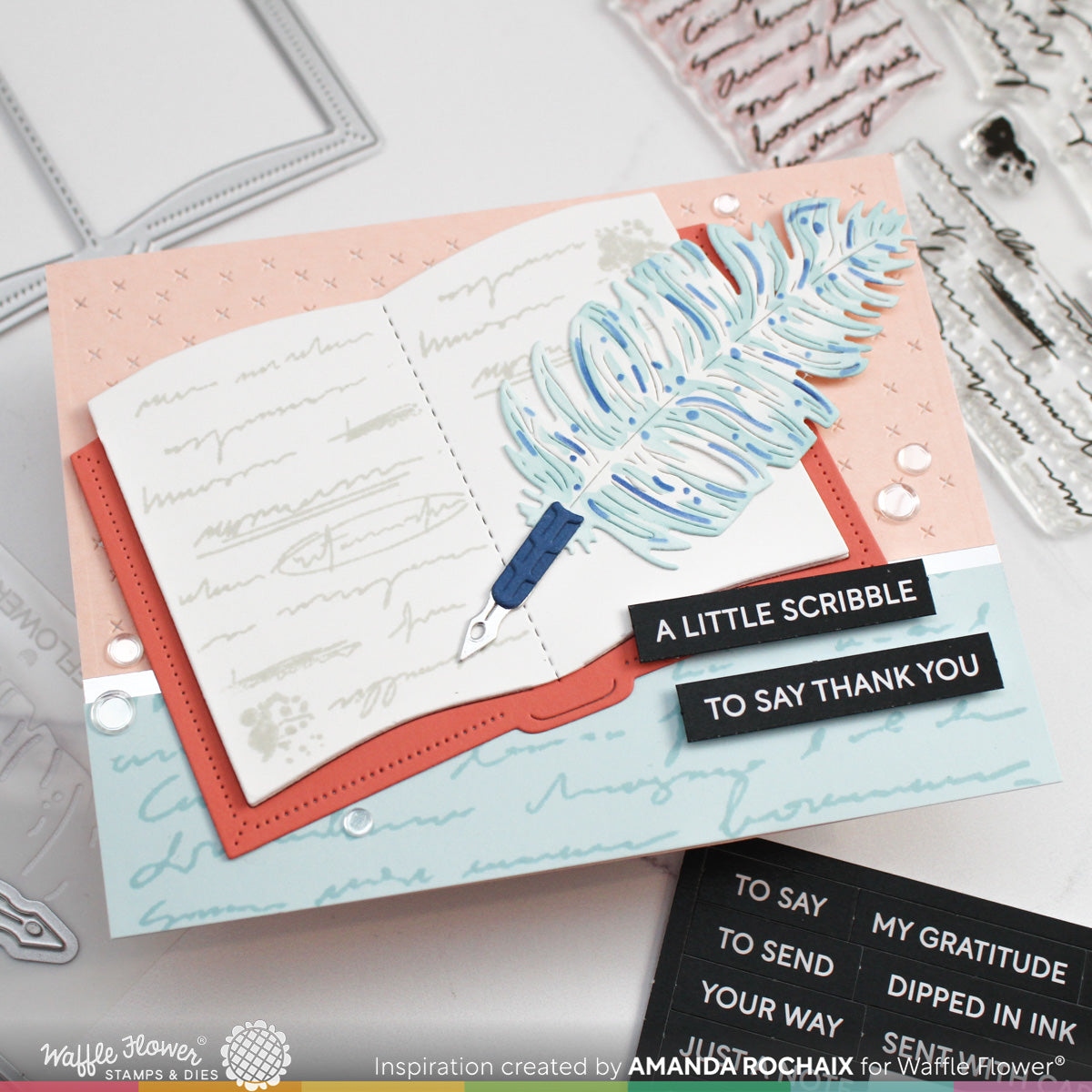 Subsentiments Quill Note Diecut