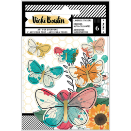 Wildflower & Honey Layered Stickers Vellum Butterflies