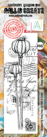 #0447 Poppy Seedheads Border Stamp Set