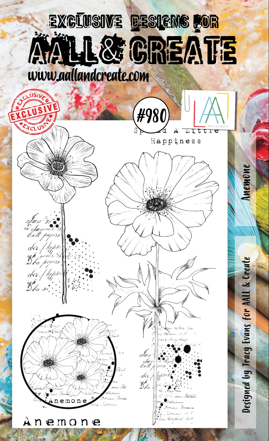 #0980 Anemone A6 Stamp Set