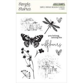 Meadow Flowers Clear Stamps Photopolymer
