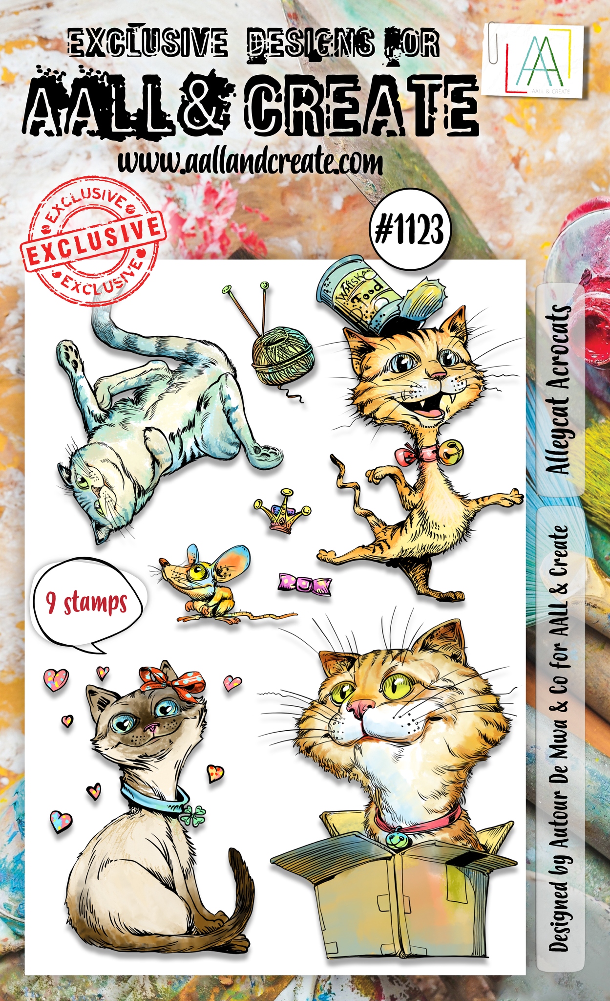 #1123 Alleycat Acrocats A6 Stamp Set